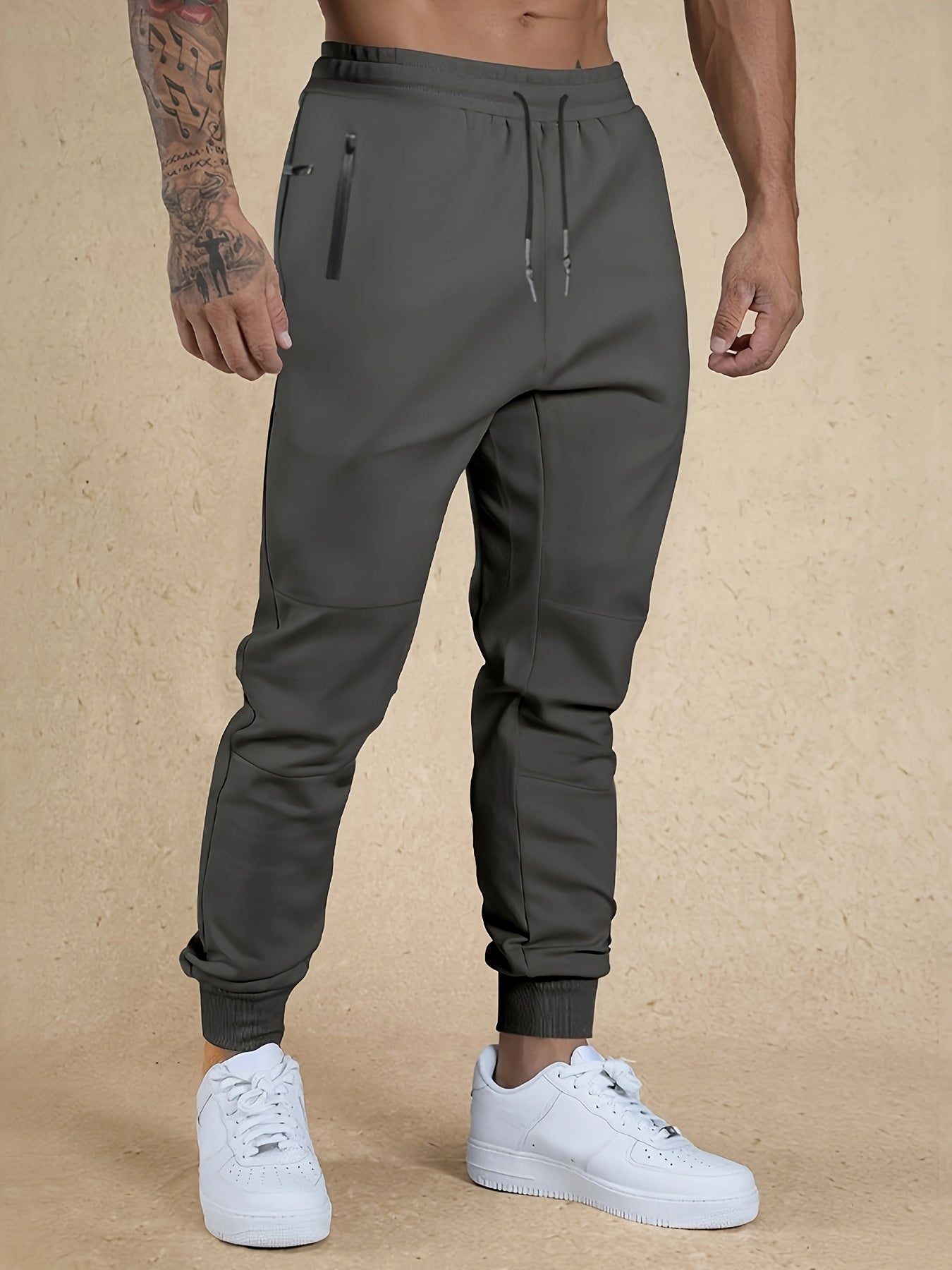 Drawstring Sweatpants Loose Fit Pants Men's Casual Joggers For Men Winter Fall Running Jogging