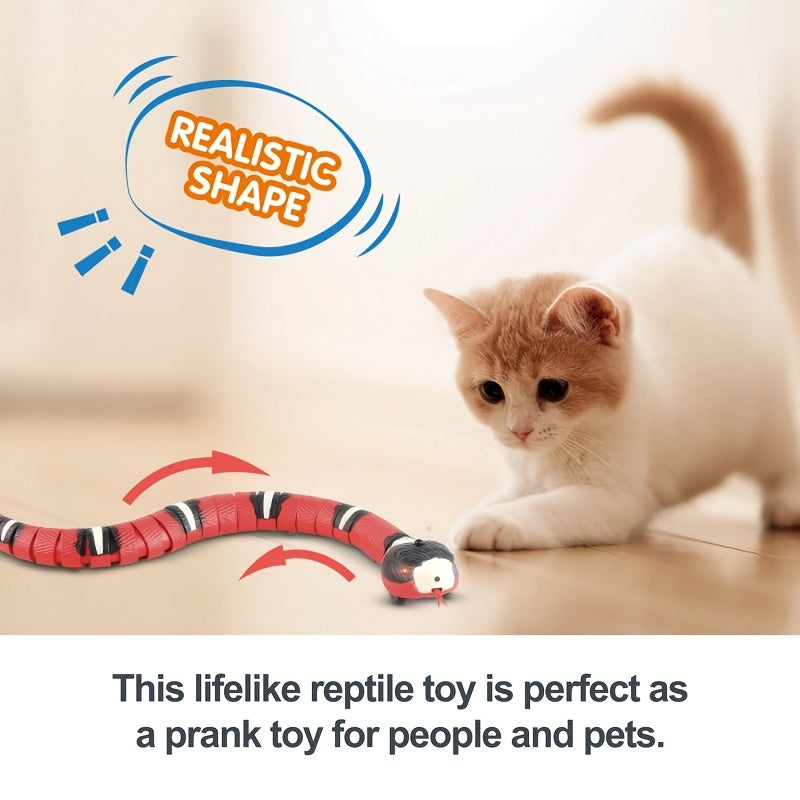 USB Charging Interactive Snake Toy For Cats - Provides Endless Fun And Exercise For Your Feline Friend