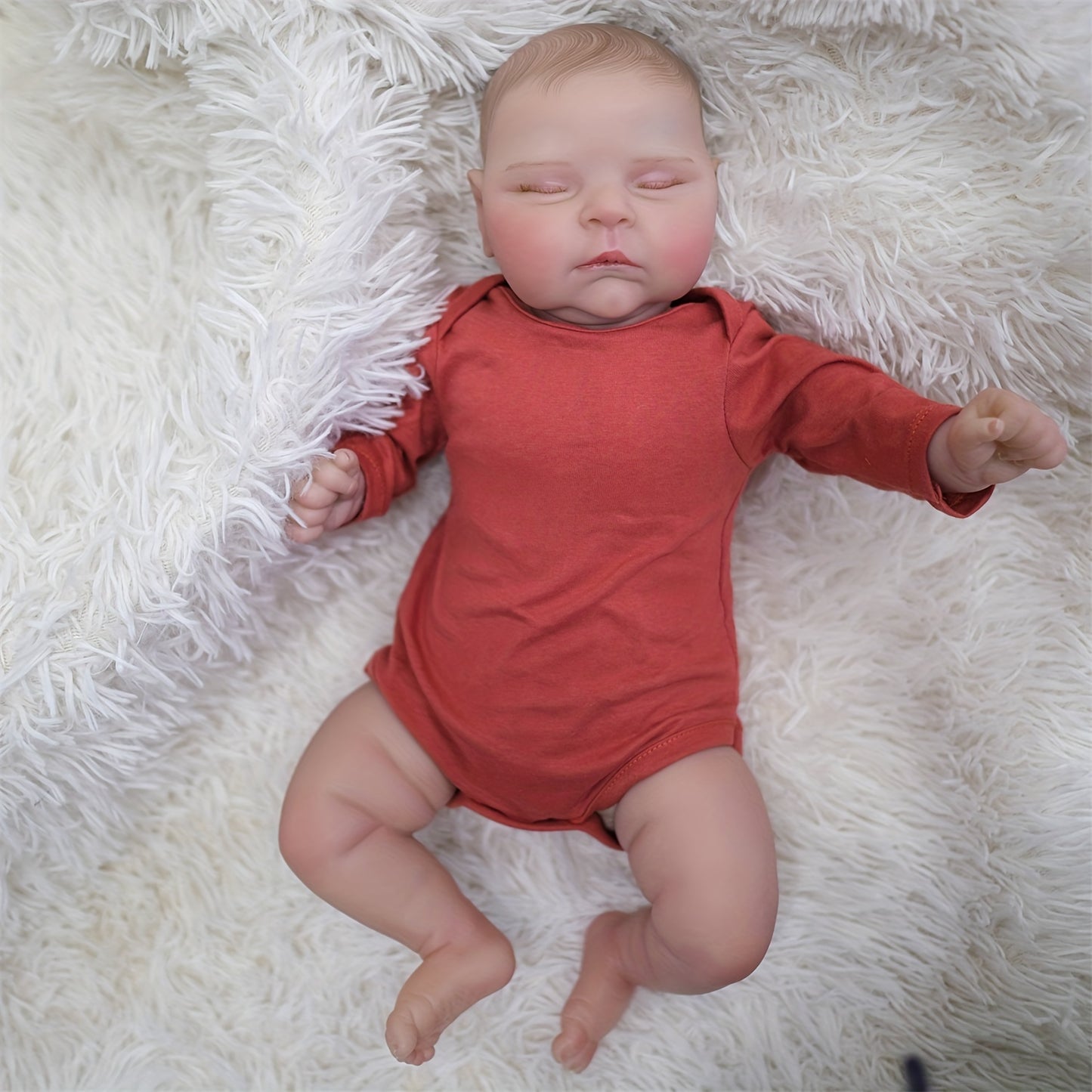 Adorable 19 Reborn Doll With Realistic Vinyl Simulation And Exquisite Hand Painted Skin Texture