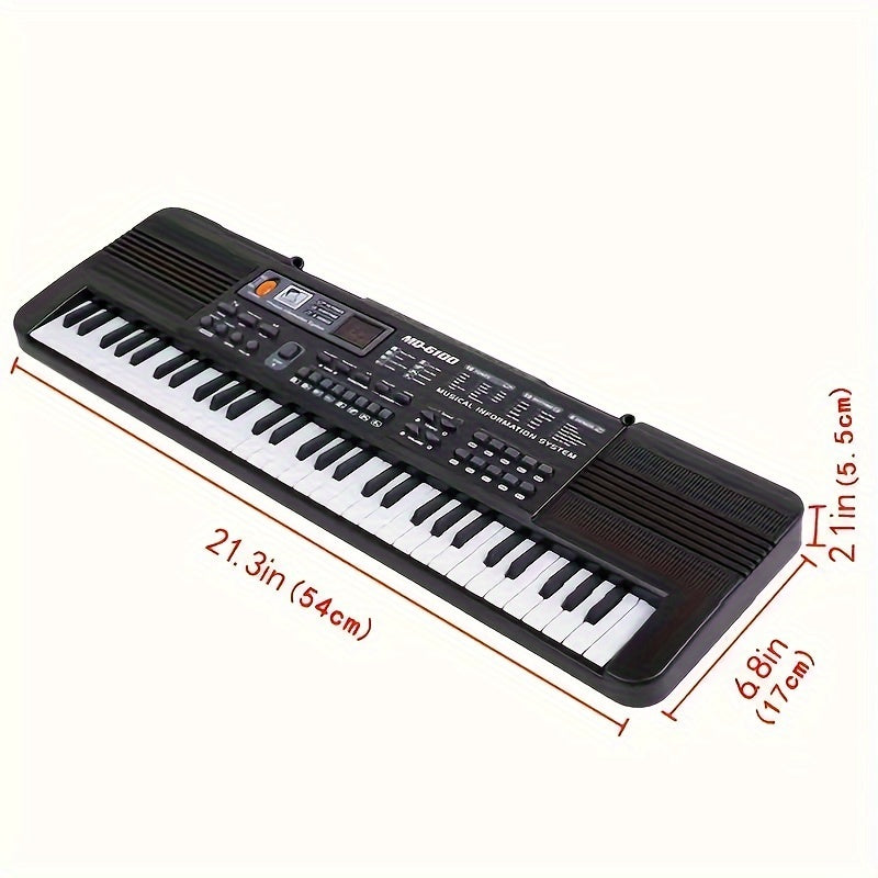 61 Tasten Touch Response Tasten Elektrische Tastatur, Orientalische Tastatur, Elektronische Orgel Klavier Musik spielzeug, Weihnachten und Halloween Geschenk, Thanksgiving-Geschenk