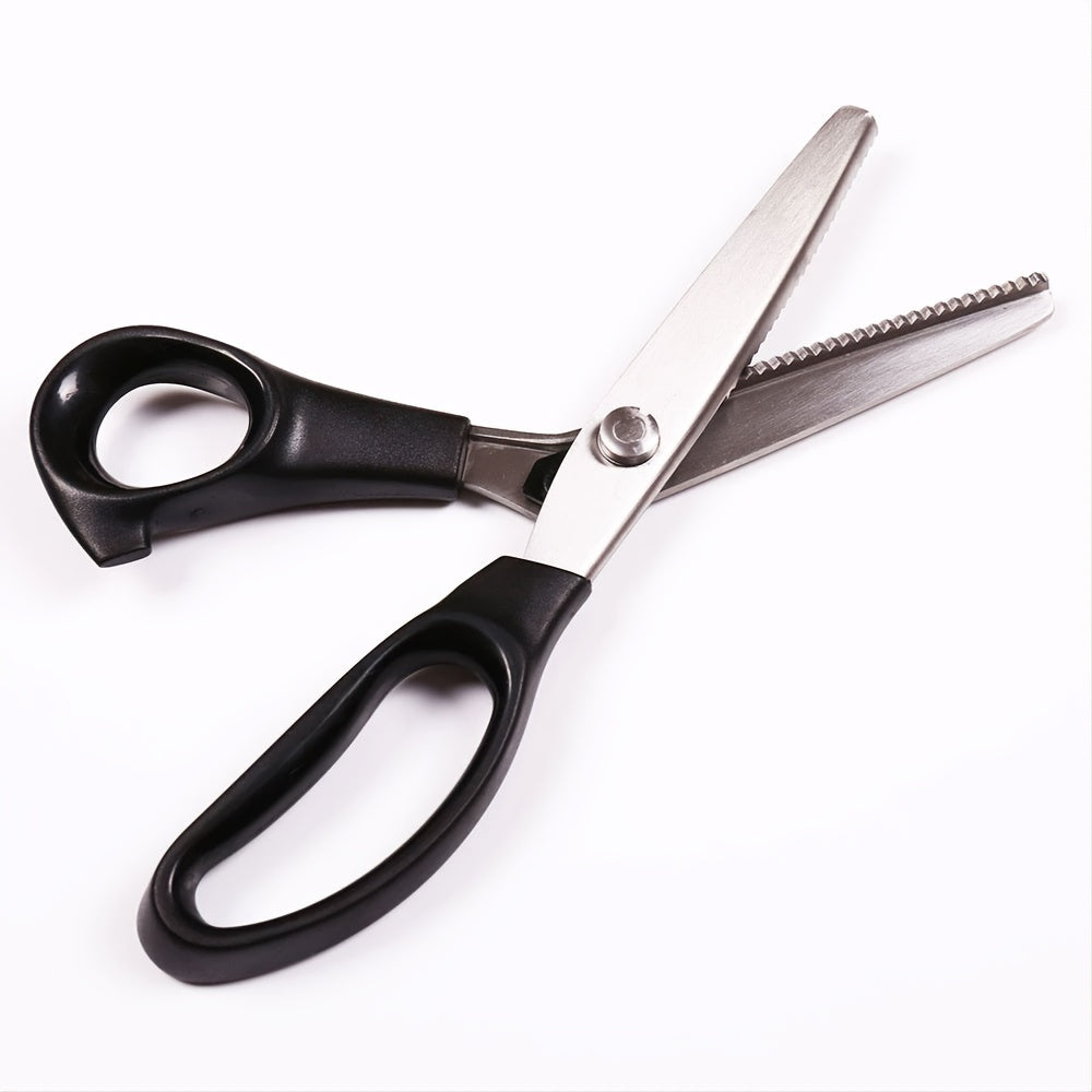 1pc Scissors Sewing Embroidery Fabric Zigzag Shape Craft Cut Dressmaking Leather Handicraft DIY Tool