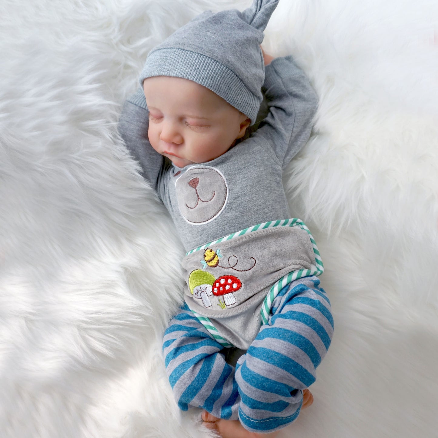 Reborn Baby Dolls 19inch\u002F47cm Sleeping Newborn Baby Dolls Soft Colth Body Reborn Baby Boy Gift For Kids