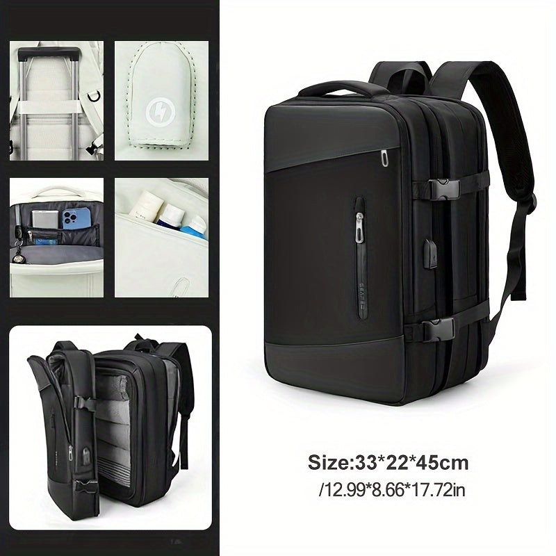 Travel Backpack Laptop Bag, Women's Large Luggage Bag, Men's Business Trip Backpack