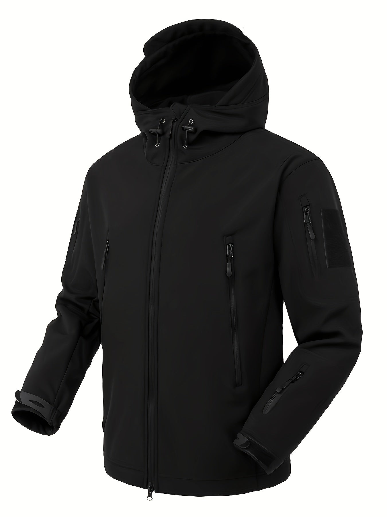 Plus Size Herrenmode Reversible Puffer Kapuzenjacke Für Herbst, Winter, Outdoor Sport Herrenbekleidung