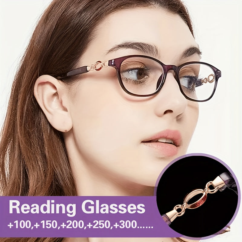 3 In 1 Eyeglasses For Reading Multi-focus See Far And Near Presbyopic Glasses Retro Readers For Women +1.0 To +4.0