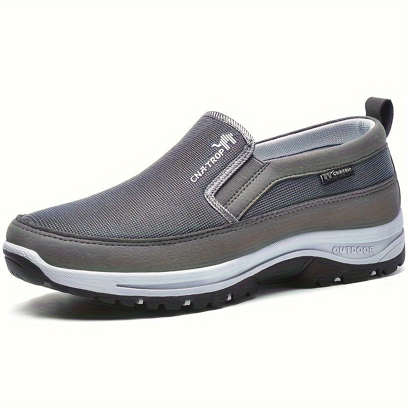 Men's Classic Solid Loafer Shoes: Lightweight, Breathable, Anti-Skid Slip-On Shoes For Outdoor Activities!