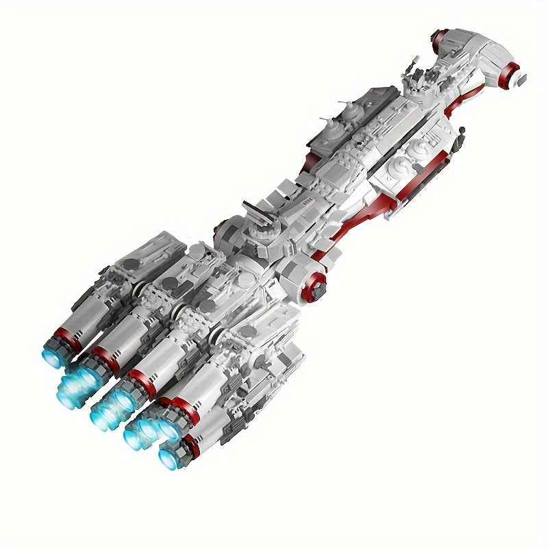 2833 Pieces Of Interstellar Series Large Space Battleship Building Block Decorations, With High Difficult Assembly Three-dimensional Collection Model, DIY Fun Holiday\u002FBirthday Gift