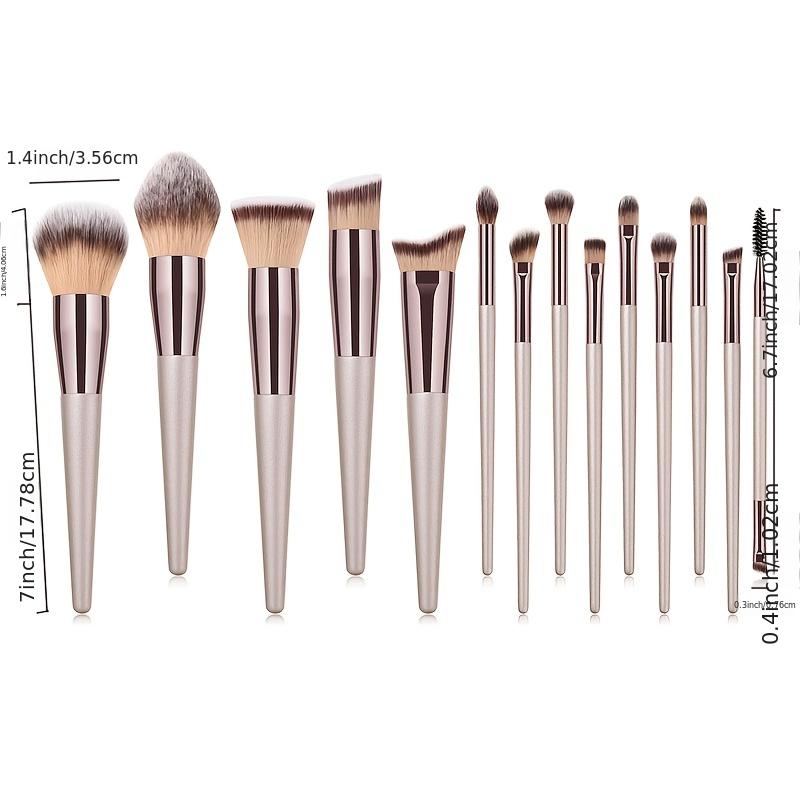 10pcs High Quality Professional Makeup Brushes Set Eyeshadow Brown Foundation Powder Cosmetic