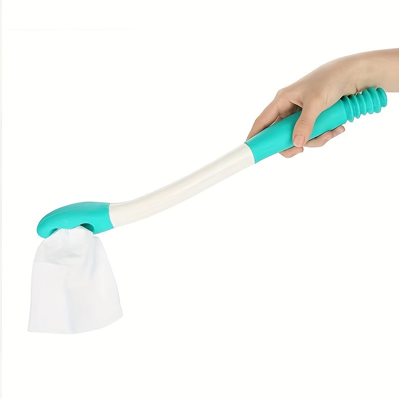 Ergonomically Designed Long-Distance Scrubber Stick - Non-Slip, Comfortable Wipe for Elderly, Maternity & Disabled Aid!