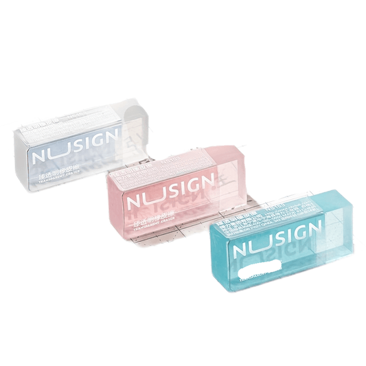 6pcs Transparent Color Less Dust Rubber Jelly Color Eraser Clear Eraser For Pencil Sketch Cleaning Stationery School