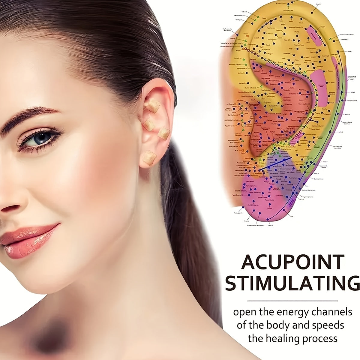 600 Count Acupuncture Ear Seeds Kit - Boost Your Health with Auricular Acupoint Sticker Disposable Ear Press Seeds!