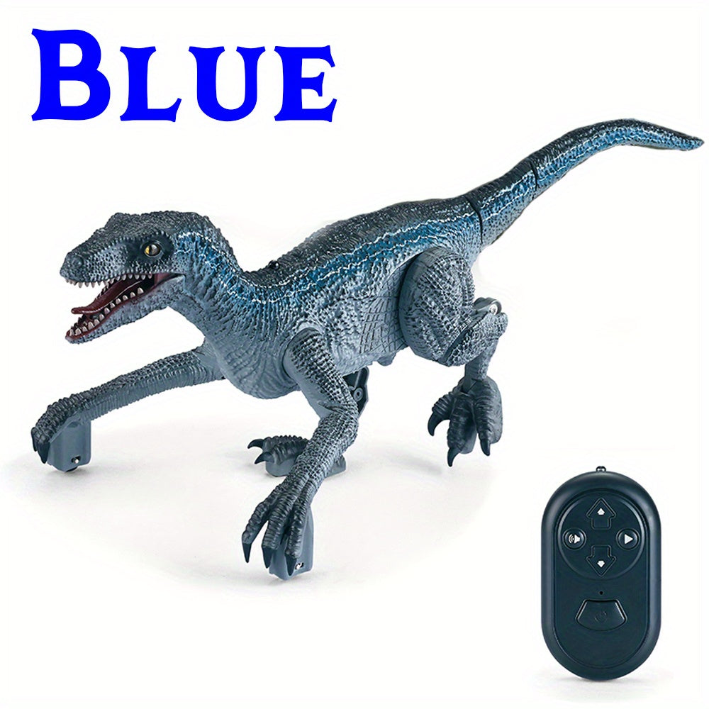 RC Dinosaur Robot,Walking And Roaring Dinosaur Remote Control Electronic Robots Toy Jurassic Raptor Toys Dinosaurs With Light And 6 Sound, Christmas, Halloween, Thanksgiving Day Gift