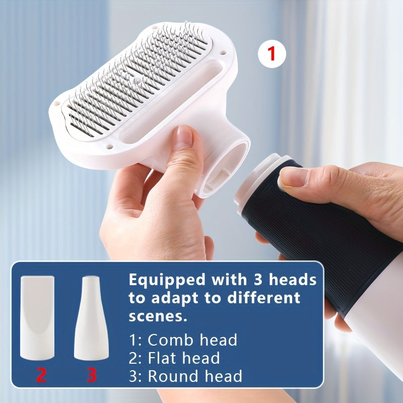 Quiet Pet Grooming Dryer With Comb Brush For Grooming Dogs, Cats, And Kittens - Fast Drying And Gentle On Fur