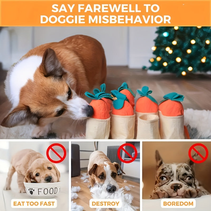 Pull Carrot Game Puzzle Dog Toy, Slow Food Training Sniffing Pet Toy Supplies