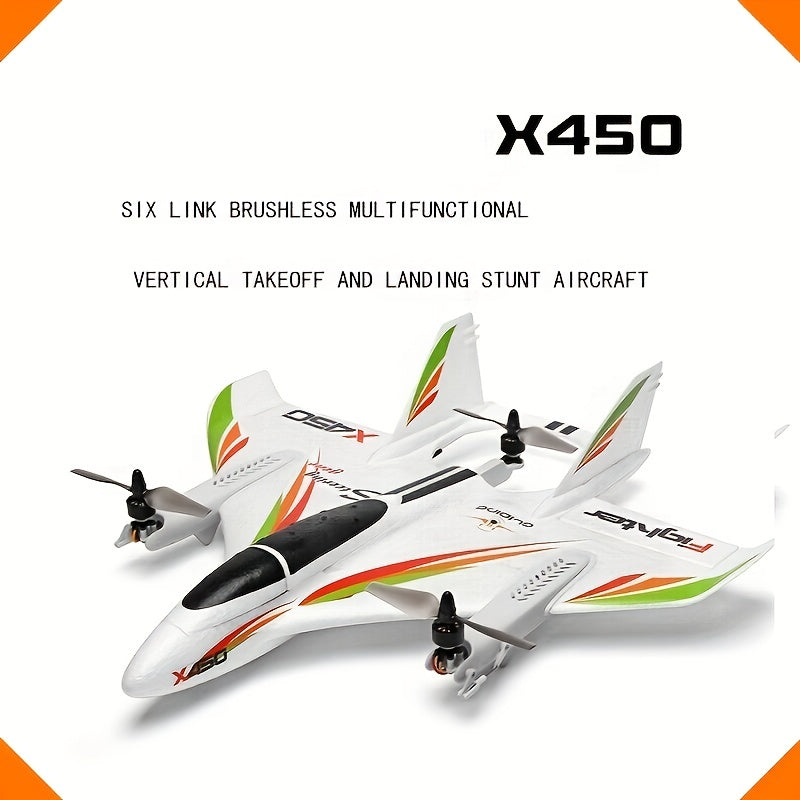 Six Way Vertical Takeoff And Landing 3D Stunt Aircraft Brushless Multi-function Remote Control Aircraft Foam Glider UAV