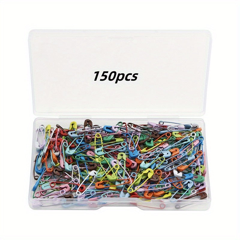 150pcs \ u002fbox, environ 19mm de taille, couleur mélangée au hasard broche épingle de sécurité-très approprié pour la production de bijoux bricolage, bonbons décoratifs colorés petite broche, couture Home Essentials pas cher Stuffs