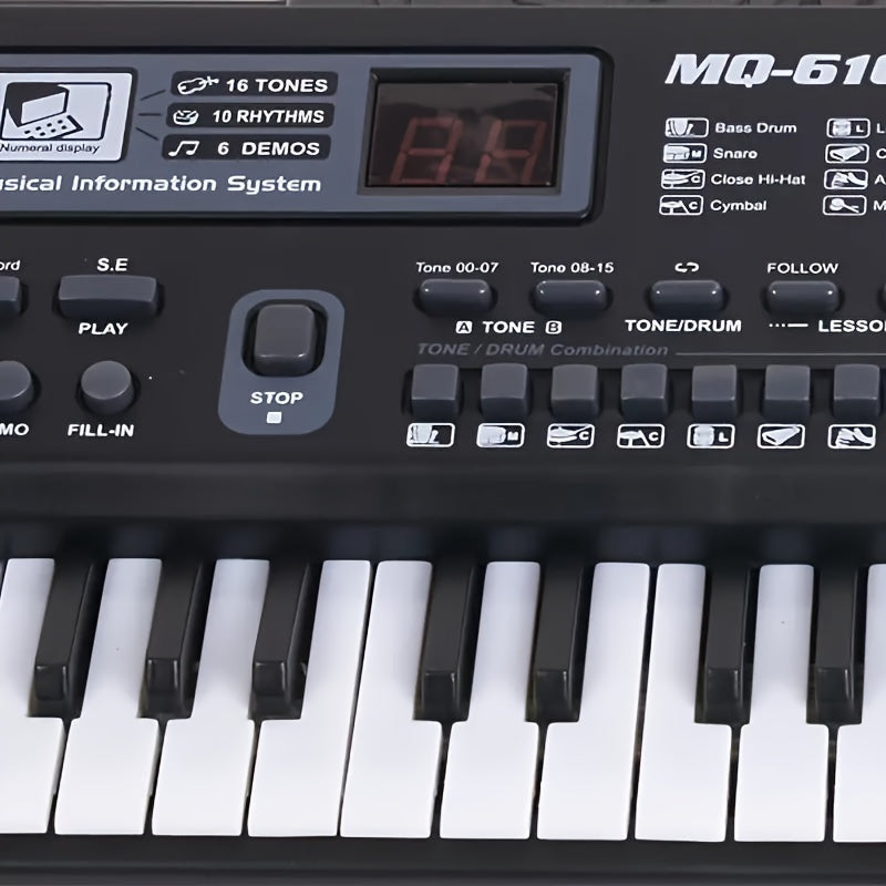 61 teclas de resposta ao toque teclado elétrico, teclado oriental, brinquedos musicais de piano de órgão eletrônico, presente de Natal e Halloween, presente de Ação de Graças