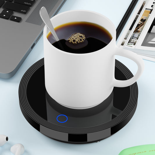 1pc Sensor automático Calentador de taza de café para escritorio-Mantenga su café, té, leche y agua caliente-Apagado automático \ u002FOn-Calentador de taza para el hogar y la oficina-Sin taza