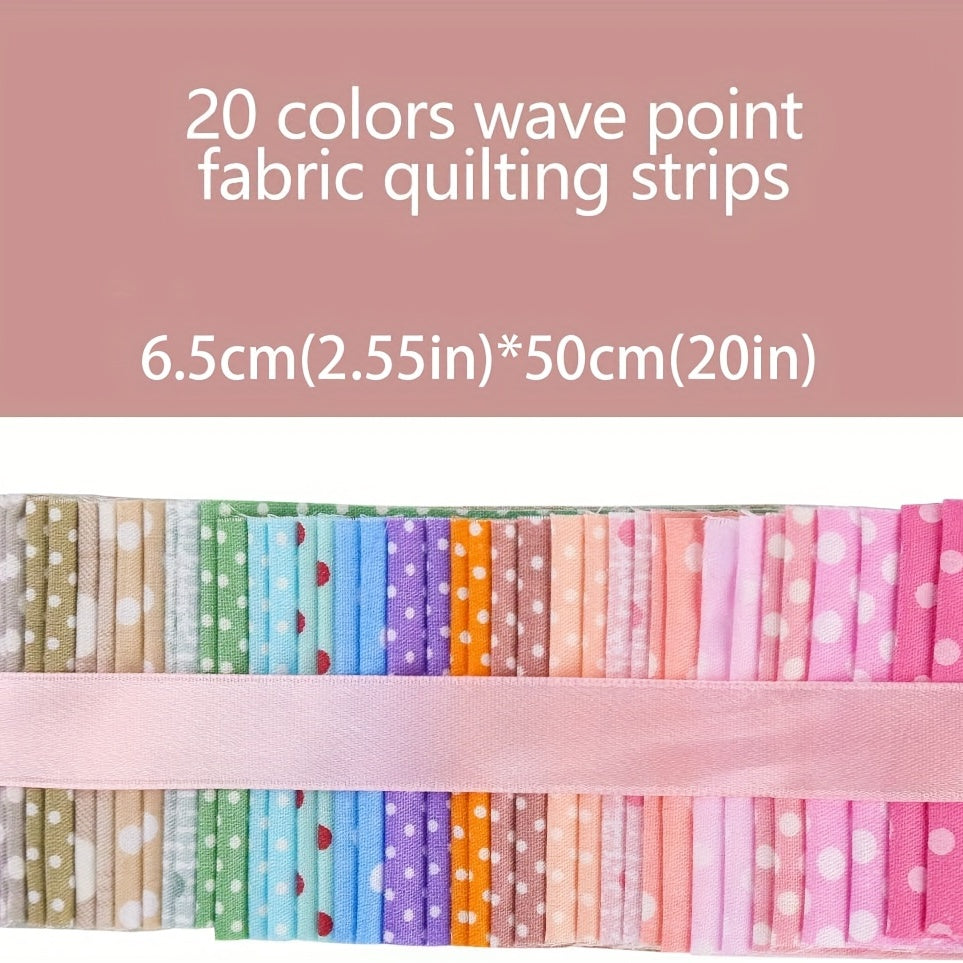 40pcs Cotton Fabric Quilting Strips Different Patterns Patchwork Roll Fabric Strips Roll Craft Sewing Supplies For Quilters Crafting Sewing DIY Crafts