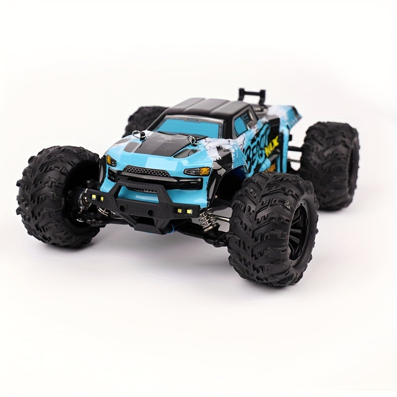 Escala del 1:16 todos los coches rápidos sin cepillo del terreno RC, camión de alta velocidad de 4WD Off Road con el modo ligero de 3 LED, tiempo que juega de 40 minutos, el vehículo de la dirección de 17G Digitaces juega regalos