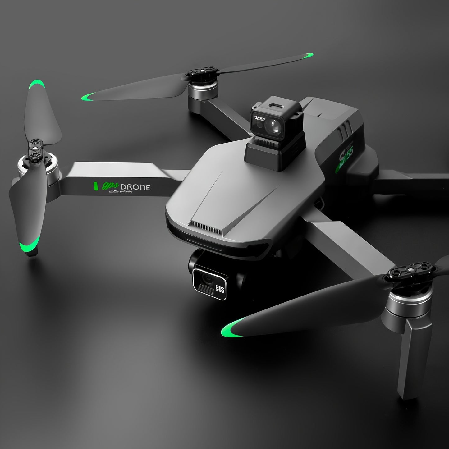 Caméra 3 axes Gimbal S155 Quadcopter Drone Drone 2K, évitement d'obstacles à 360 &deg;, charge utile 500g, retour intelligent à la maison Parfait pour les débutants Cadeaux pour hommes et adolescents.