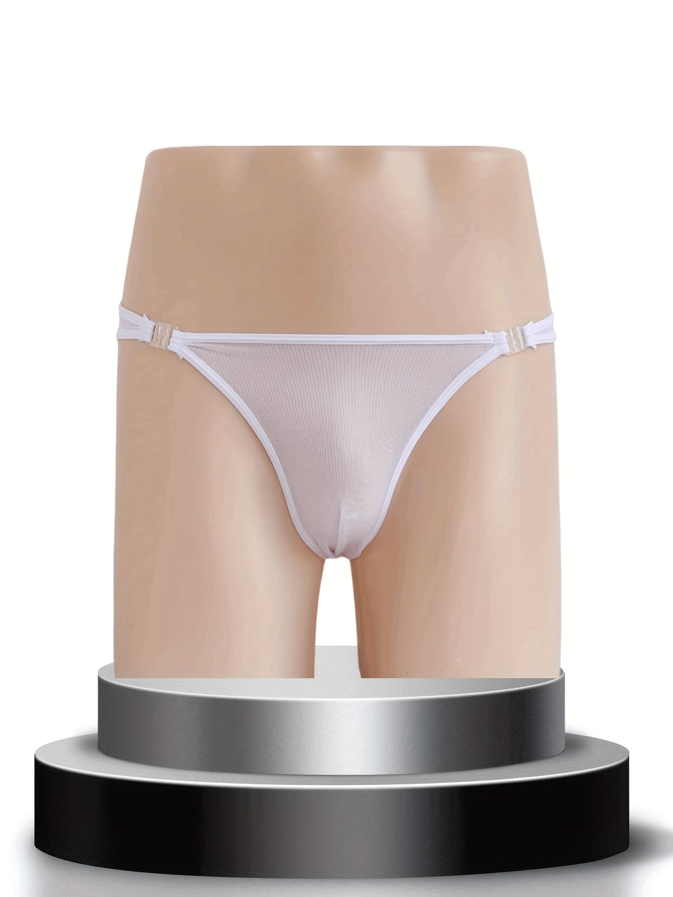 Cuecas de biquíni confortáveis respiráveis de malha masculina, calcinha de biquíni transparente sexy, roupa íntima masculina, adequada para boate