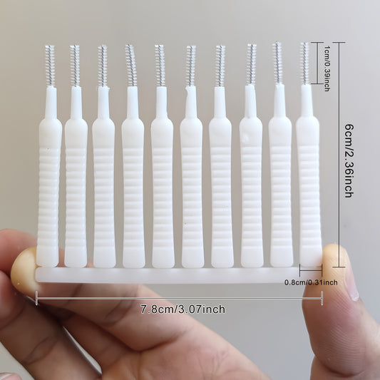 10pcs White Mobile Phone Cleaning Brush