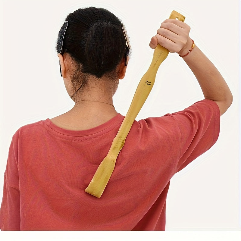 1pc Wooden Back Scratcher, Wooden Back Scratcher With Long Handle, Portable Scratcher For The Whole Family