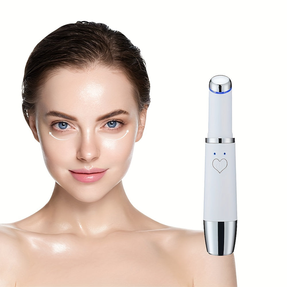 Bonde de massage oculaire, crème pour les yeux Booster avec chaleur \ u002FVibration \ u002FRed Mode lumière bleue, masseur oculaire rechargeable USB pour les cernes, poches sous les yeux, outil professionnel de soins de la peau pour les yeux