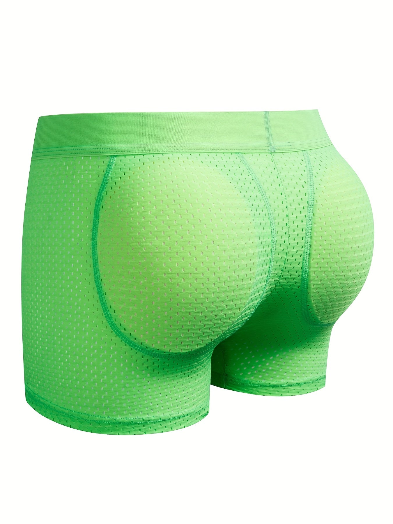 1 peça cueca boxer masculina sexy fashion respirável macia e confortável com elevação do bumbum