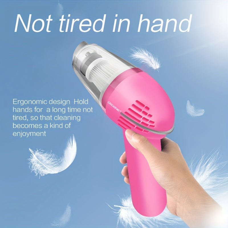 Car Vacuum Cleaner Strong Suction Super Power Dry And Wet Cleaning Cat Hair Pet Hair Multifunctional Portable Mini Handheld