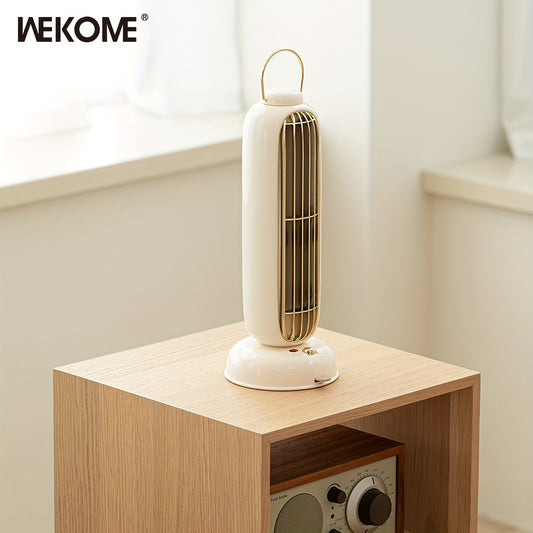 3600mAh Long Battery Life Aromatherapy Retro Style Fan Shaking Head Desktop Office Home 180 Degree Rotating USB Charging Small Fanless Leaf Ultra Quiet Electric Fan