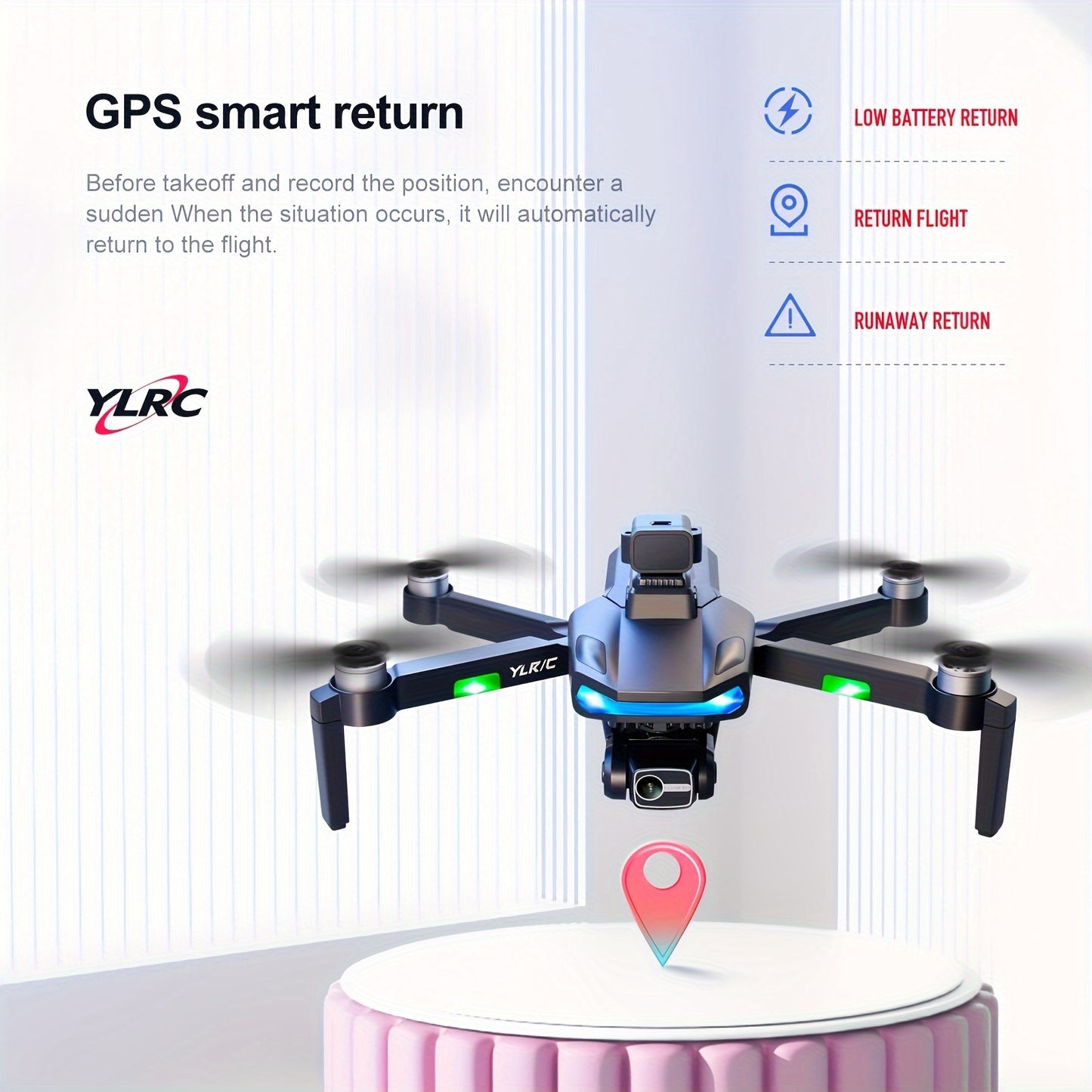 5G Signal, Dual WiFi, 780P Camera, LCD Display - New S135pro UAV Drone With Quadruple Radar Obstacle Avoidance And Extended Flight Time, Perfect For Beginners Men's Gifts And Teenager Stuff