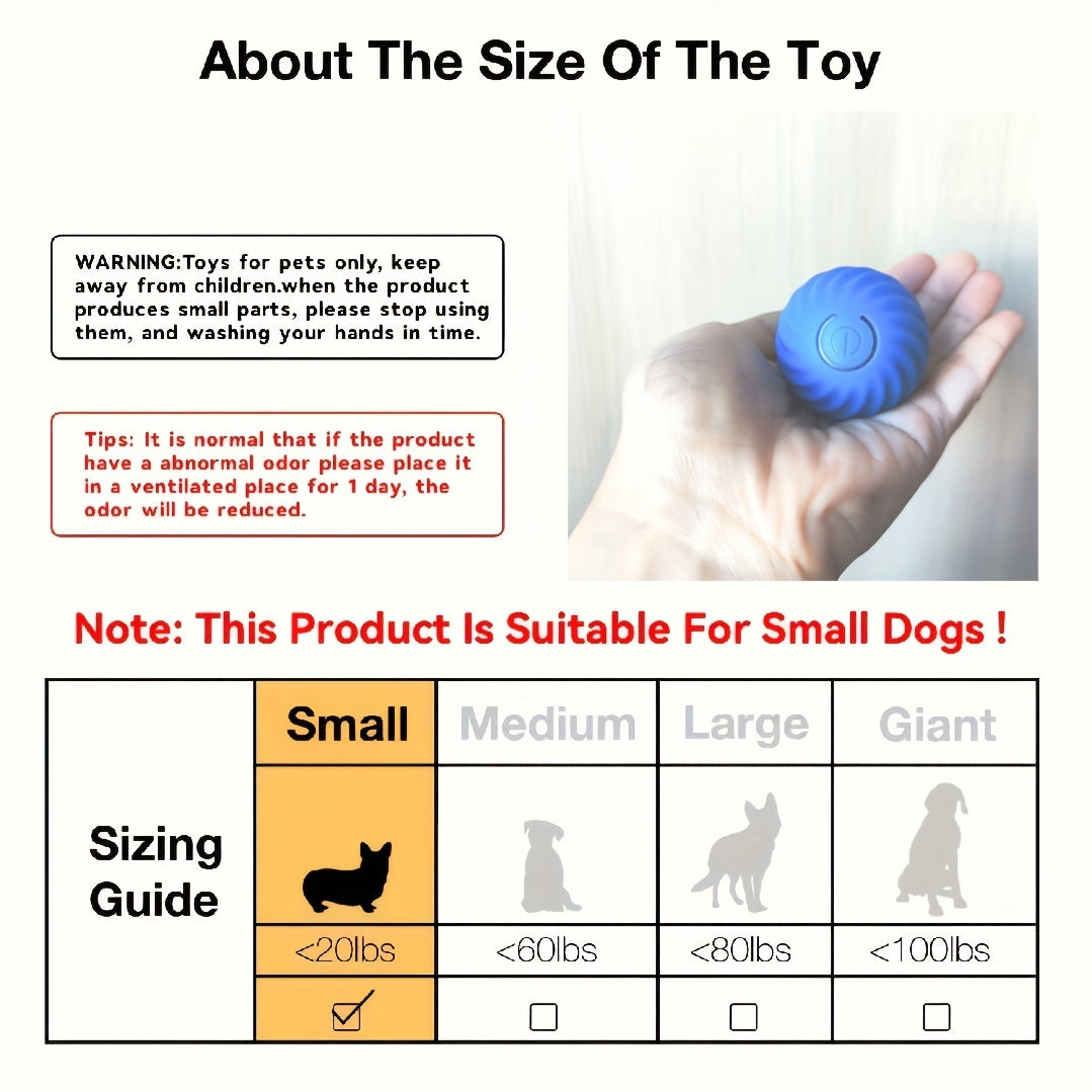 Intelligent Jumping Ball, Electric Charging Cat And Dog Toy, Self-rolling Pet Dog Toy Ball, Electric Intelligent Pet Ball, Pet Grinding Teeth Toy Gravity Jumping Ball Toy For Dog Interactive Supplies