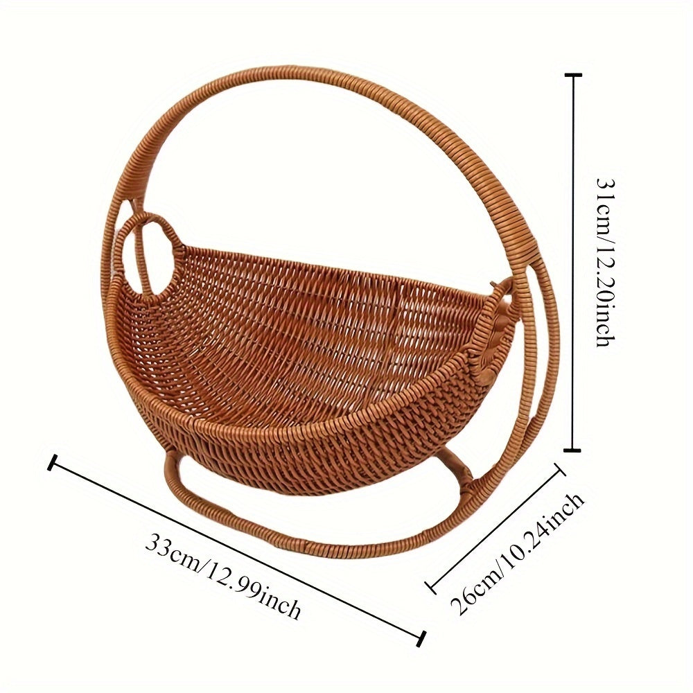 1pc Small Pet Hammock, Limitation Rattan Woven Storage Basket, Creative Hamster Cradle, Household Sleeping Hammock For Guinea Hamsters Chinchillas Bunnies