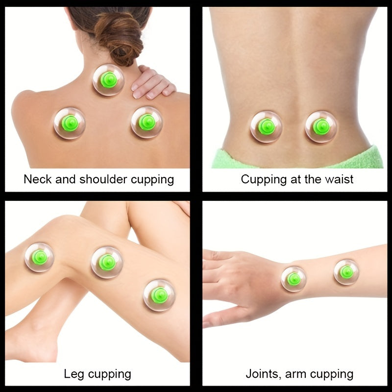 6pcs Professional Vacuum Cupping Machine: Relieve Pain & Tension, Enhance Beauty & Health