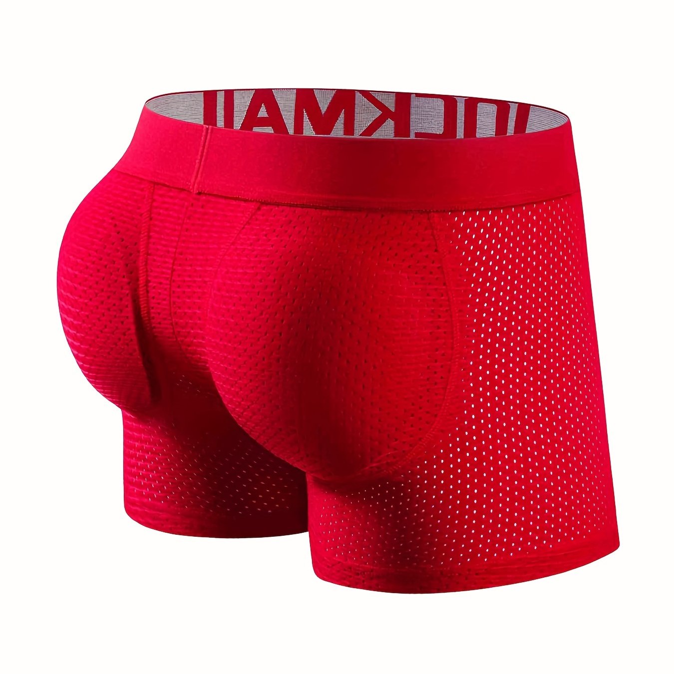 1 peça cueca boxer masculina sexy fashion respirável macia e confortável com elevação do bumbum