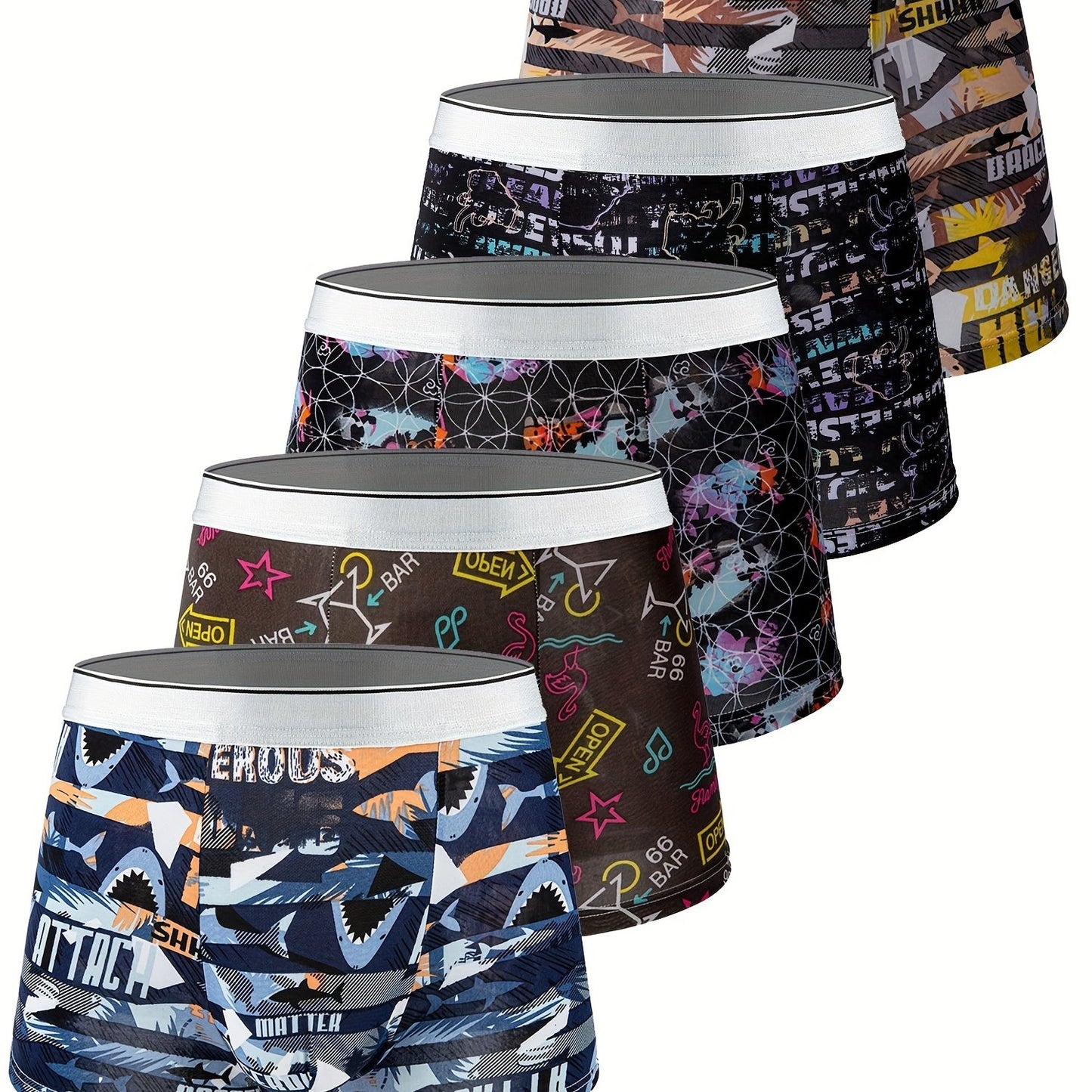 4\u002F5\u002F8\u002F10 Packs Ice Silk Men's fashion Elastic Underwear Summer Thin Style